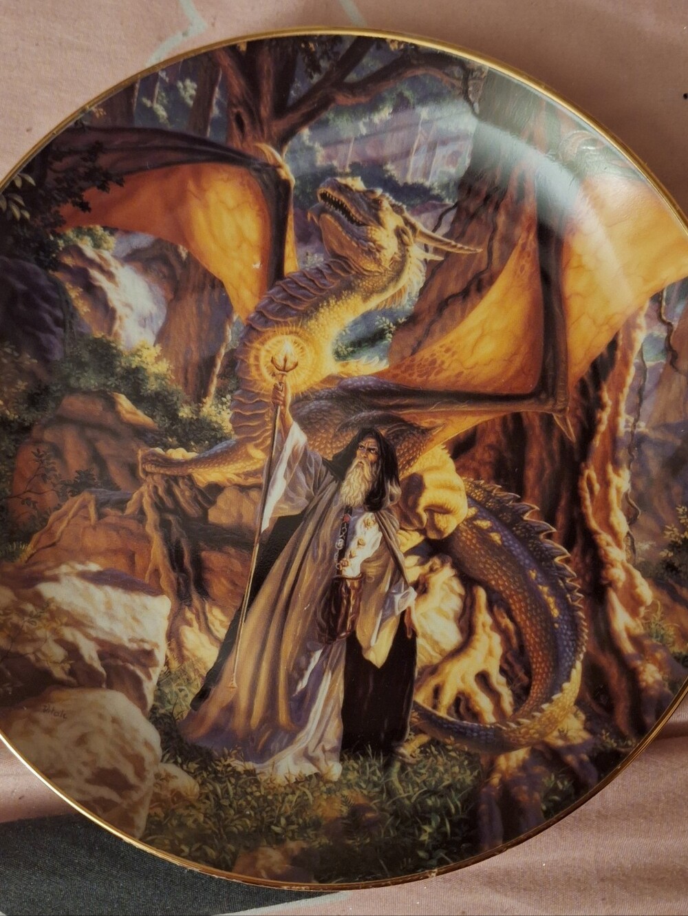 Danbury Mint Warriors Of Virtue Plate